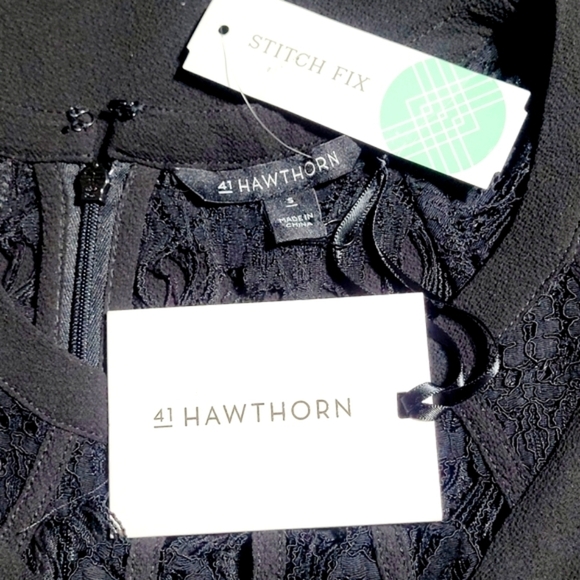 NWT 41 Hawthorn Eyelash Lace Blouse (S) - Picture 6 of 10